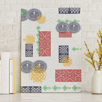 Vintage Lapita Canvas Wall Art Iconic Double Face Pattern