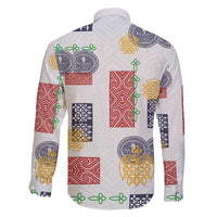 Vintage Lapita Family Matching Mermaid Dress and Hawaiian Shirt Iconic Double Face Pattern