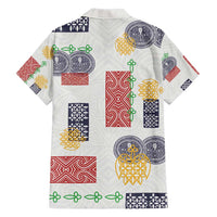 Vintage Lapita Family Matching Short Sleeve Bodycon Dress and Hawaiian Shirt Iconic Double Face Pattern LT05 - Polynesian Pride