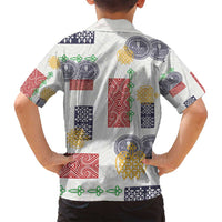 Vintage Lapita Family Matching Tank Maxi Dress and Hawaiian Shirt Iconic Double Face Pattern LT05 - Polynesian Pride