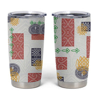 Vintage Lapita Tumbler Cup Iconic Double Face Pattern LT05 Colorful - Polynesian Pride