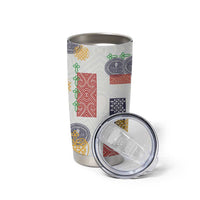 Vintage Lapita Tumbler Cup Iconic Double Face Pattern LT05 - Polynesian Pride