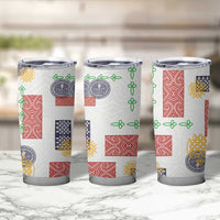 Vintage Lapita Tumbler Cup Iconic Double Face Pattern LT05 - Polynesian Pride