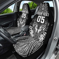 Custom New Zealand Fishing Car Seat Cover Aotearoa Maori Koru - Polynesian Pride