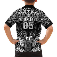 Custom New Zealand Fishing Family Matching Off Shoulder Maxi Dress and Hawaiian Shirt Aotearoa Maori Koru LT05 - Polynesian Pride