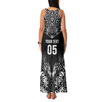 Custom New Zealand Fishing Family Matching Tank Maxi Dress and Hawaiian Shirt Aotearoa Maori Koru LT05 - Polynesian Pride