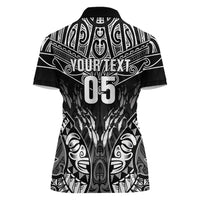 Custom New Zealand Fishing Women Polo Shirt Aotearoa Maori Koru - Polynesian Pride