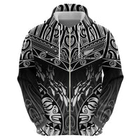 Custom New Zealand Fishing Zip Hoodie Aotearoa Maori Koru - Polynesian Pride