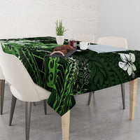 Hawaii Ukulele Tablecloth Polynesian Pattern Mix Hibiscus Green Version LT05 - Polynesian Pride
