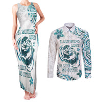 New Zealand Aotearoa Hari Ra Mama Couples Matching Tank Maxi Dress and Long Sleeve Button Shirt A Mother's Love Is Like No Otter