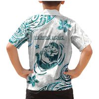 New Zealand Aotearoa Hari Ra Mama Family Matching Mermaid Dress and Hawaiian Shirt A Mother's Love Is Like No Otter LT05 - Polynesian Pride
