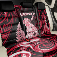 New Zealand Maori Taniwha Back Car Seat Cover Silver Fern Red Version LT05