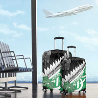 New Zealand And Ireland Rugby Luggage Cover Silver Fern With Celtic Cross LT05 - Polynesian Pride