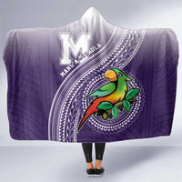 Manua High School Hooded Blanket Polynesian Tribal Pattern