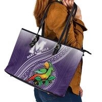 Manua High School Leather Tote Bag Polynesian Tribal Pattern LT05 - Polynesian Pride
