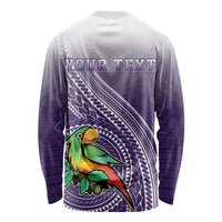 Personalized Manua High School Long Sleeve Shirt Polynesian Tribal Pattern