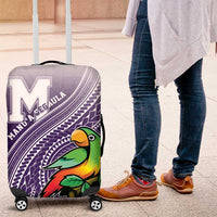 Manua High School Luggage Cover Polynesian Tribal Pattern