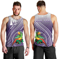 Personalized Manua High School Men Tank Top Polynesian Tribal Pattern