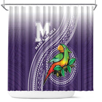 Manua High School Shower Curtain Polynesian Tribal Pattern