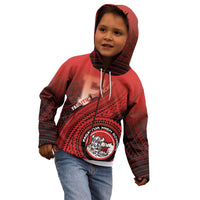 Personalized Fagaitua High School Kid Hoodie Polynesian Tribal Pattern