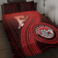 Fagaitua High School Quilt Bed Set Polynesian Tribal Pattern