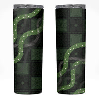 Hawaiian Quilt Skinny Tumbler Pele Hair Hinahina Lei Black Version LT05 Black - Polynesian Pride