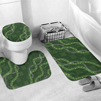 Hawaiian Quilt Bathroom Set Pele Hair Hinahina Lei Green Version