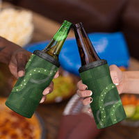 Hawaiian Quilt 4 in 1 Can Cooler Tumbler Pele Hair Hinahina Lei Green Version LT05 - Polynesian Pride