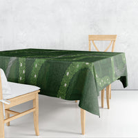 Hawaiian Quilt Tablecloth Pele Hair Hinahina Lei Green Version