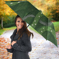 Hawaiian Quilt Umbrella Pele Hair Hinahina Lei Green Version