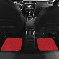 Tonga Language Week Car Mats Heilala Floral Red
