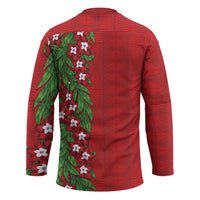 Tonga Language Week Hockey Jersey Heilala Floral Red