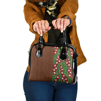 Tonga Language Week Shoulder Handbag Heilala Floral Brown