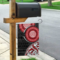 New Zealand Red Maori Koru Simple Style Garden Flag