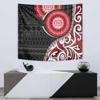 New Zealand Red Maori Koru Simple Style Tapestry