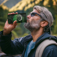 New Zealand Maori Koru Fern 4 in 1 Can Cooler Tumbler Spiral Polynesian Style Green LT05 - Polynesian Pride