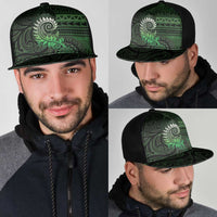 New Zealand Maori Koru Fern Mesh Trucker Cap Spiral Polynesian Style Green LT05 - Polynesian Pride