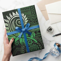 New Zealand Maori Koru Fern Wrapping Paper Spiral Polynesian Style Green - Polynesian Pride