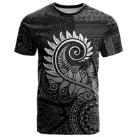 New Zealand Maori Koru Fern T Shirt Spiral Polynesian Style Gray LT05 Gray - Polynesian Pride