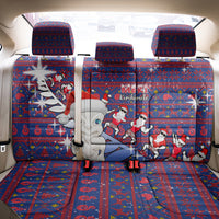 New Zealand Christmas Back Car Seat Cover Haka Fern Santa Tiki Meri Kirihimete LT05 - Polynesian Pride