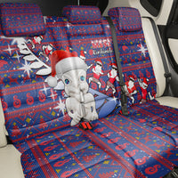 New Zealand Christmas Back Car Seat Cover Haka Fern Santa Tiki Meri Kirihimete LT05 - Polynesian Pride