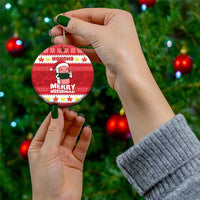 Hawaii Funny Christmas Ceramic Ornament Spam Musubi Santa