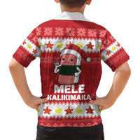 Hawaii Funny Christmas Family Matching Short Sleeve Bodycon Dress and Hawaiian Shirt Spam Musubi Santa LT05 - Polynesian Pride