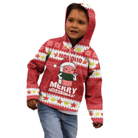 Hawaii Funny Christmas Kid Hoodie Spam Musubi Santa