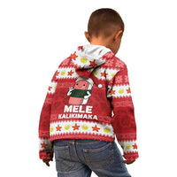 Hawaii Funny Christmas Kid Hoodie Spam Musubi Santa