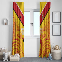 Papua New Guinea Rugby Window Curtain Kumul Pride Go Champions