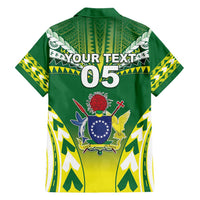Cook Islands Rugby Custom Family Matching Long Sleeve Bodycon Dress and Hawaiian Shirt The Kukis Go Champions
