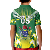 Cook Islands Rugby Custom Kid Polo Shirt The Kukis Go Champions LT05 - Polynesian Pride