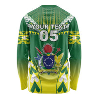 Cook Islands Rugby Custom Long Sleeve Shirt The Kukis Go Champions