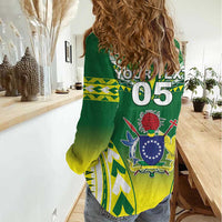 Cook Islands Rugby Custom Women Casual Shirt The Kukis Go Champions LT05 - Polynesian Pride